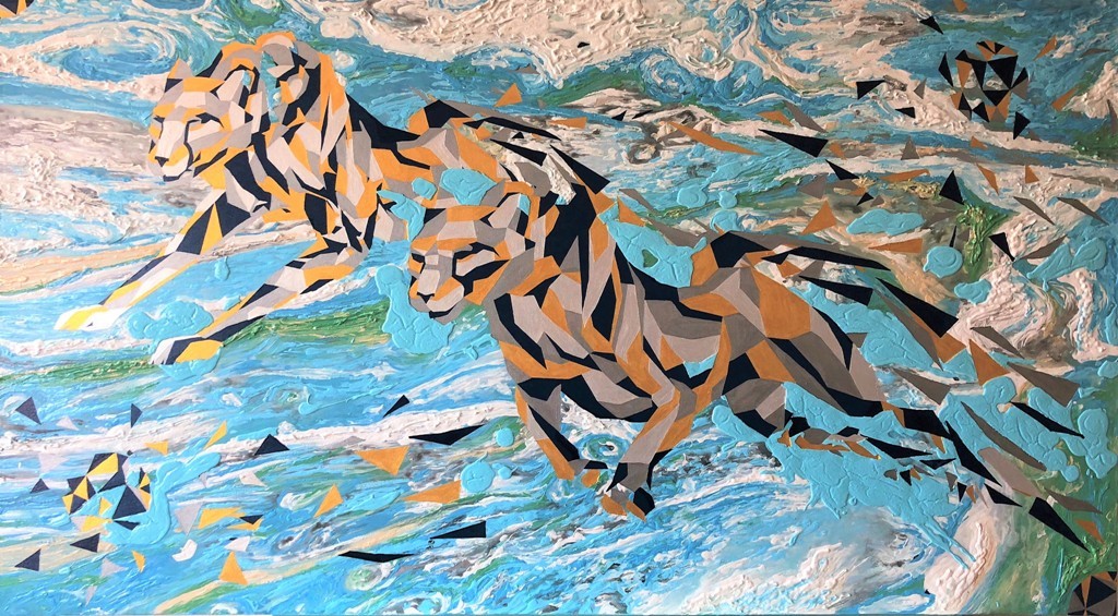 Gepards power_2018_acrylic_on canvas_170x95
